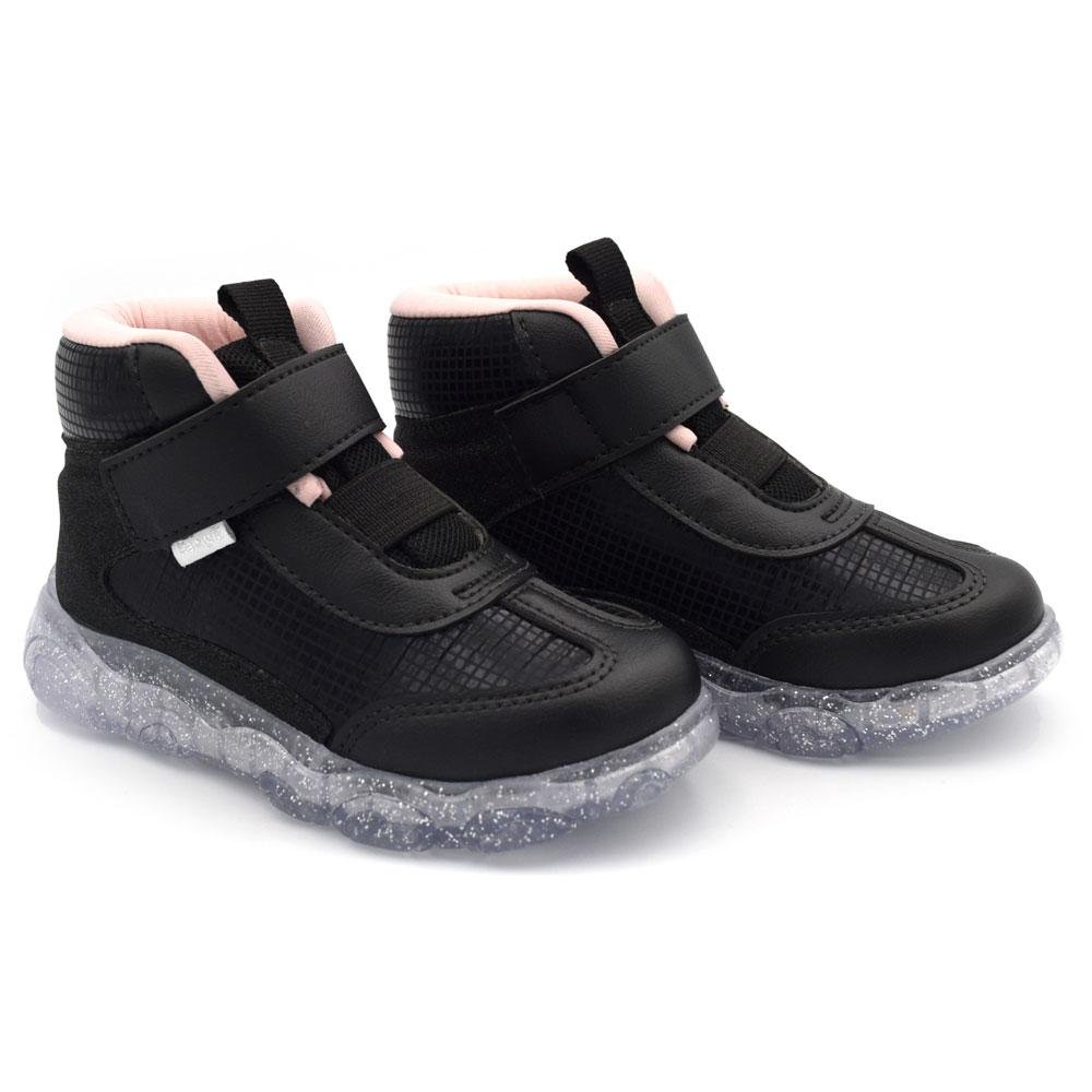 Tênis de LED de Menina Pampili do 20 ao 27 682107 Preto 2