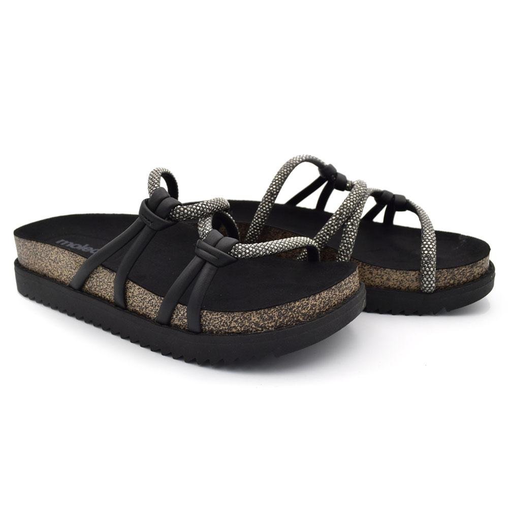 Papete Feminina Moleca  5500.111.30396 Preto 2