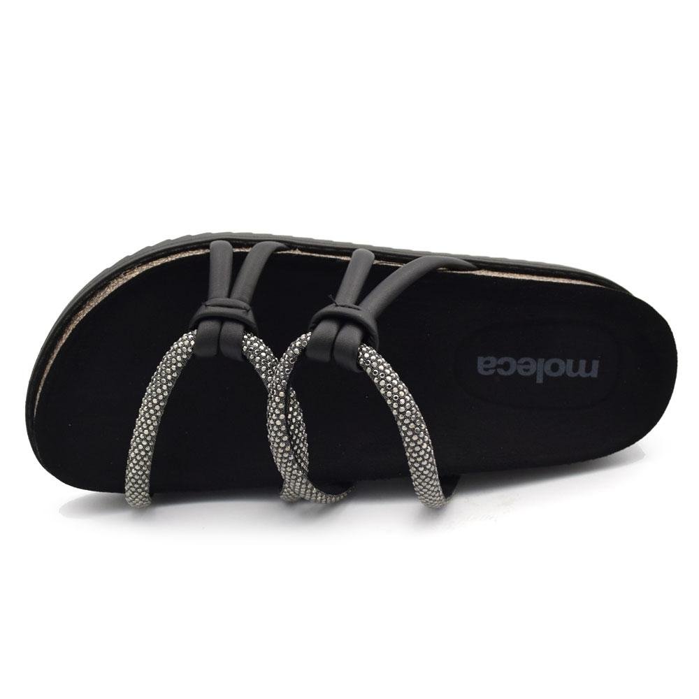 Papete Feminina Moleca  5500.111.30396 Preto 6
