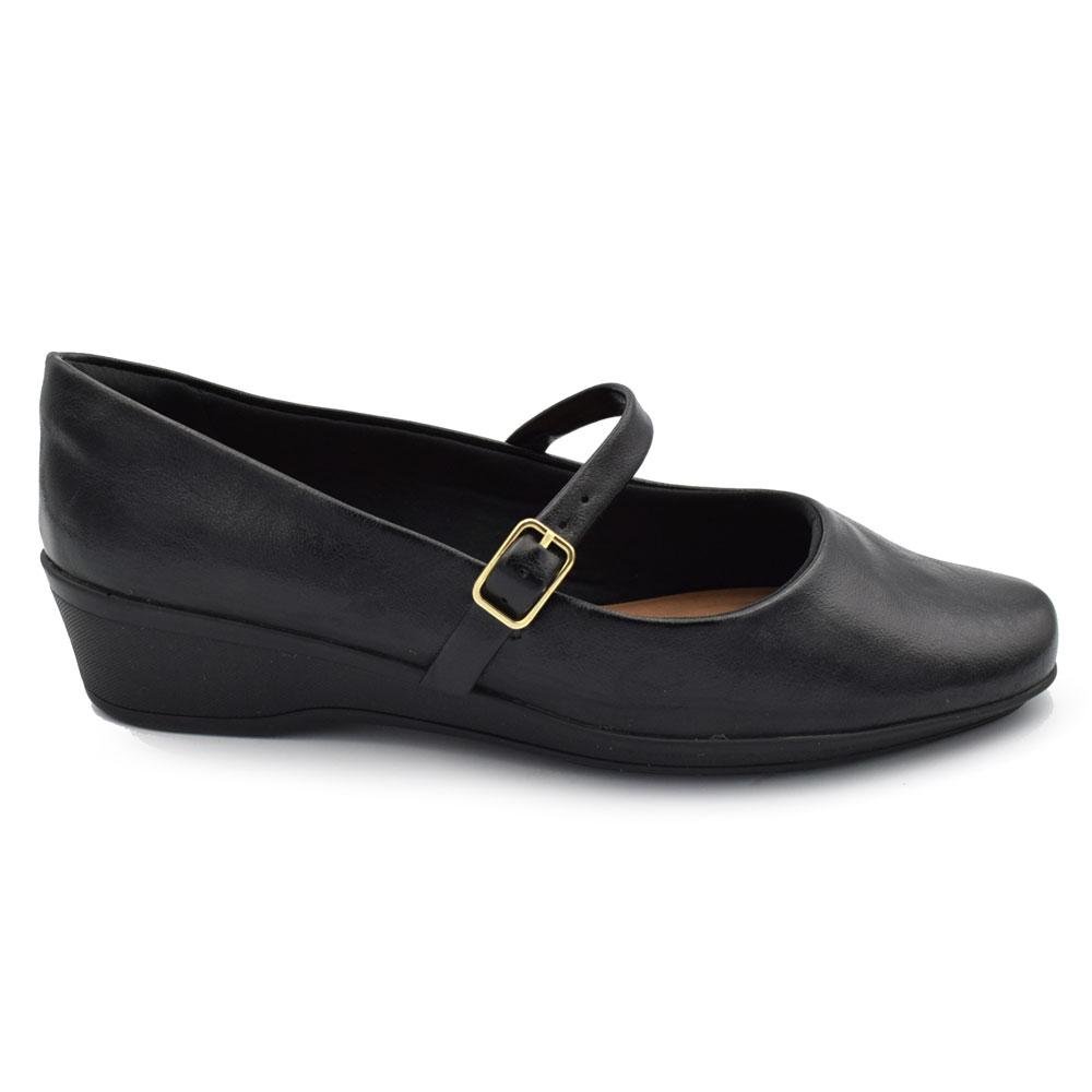Sapatilha Mary Jane Feminina Comfortflex Preto 3