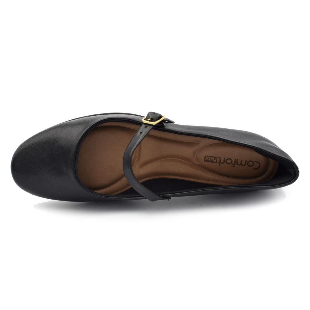 Sapatilha Mary Jane Feminina Comfortflex Preto 6