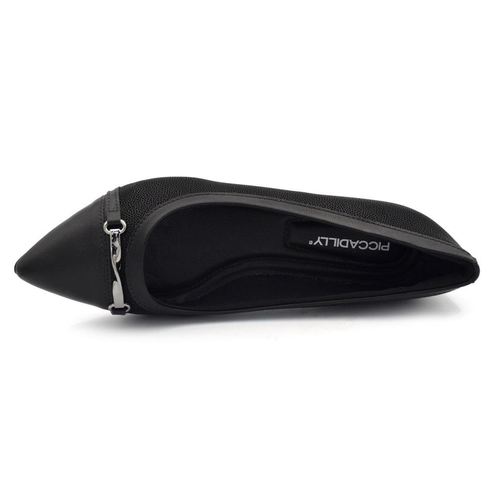 Scarpin de Salto Bloco Feminino Piccadilly 739099 Preto 6