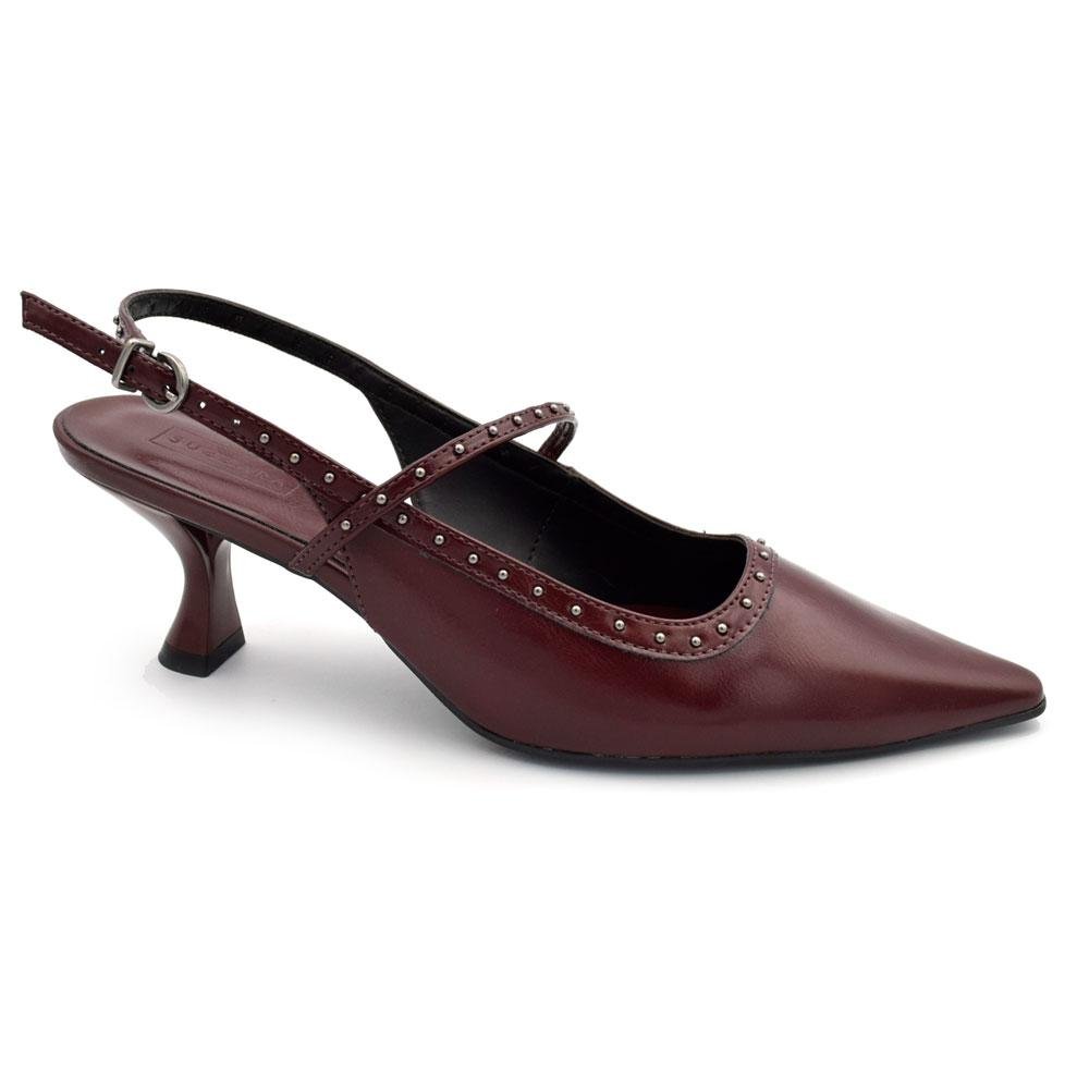 Scarpin Slingback Feminino Suzzara Vermelho 3