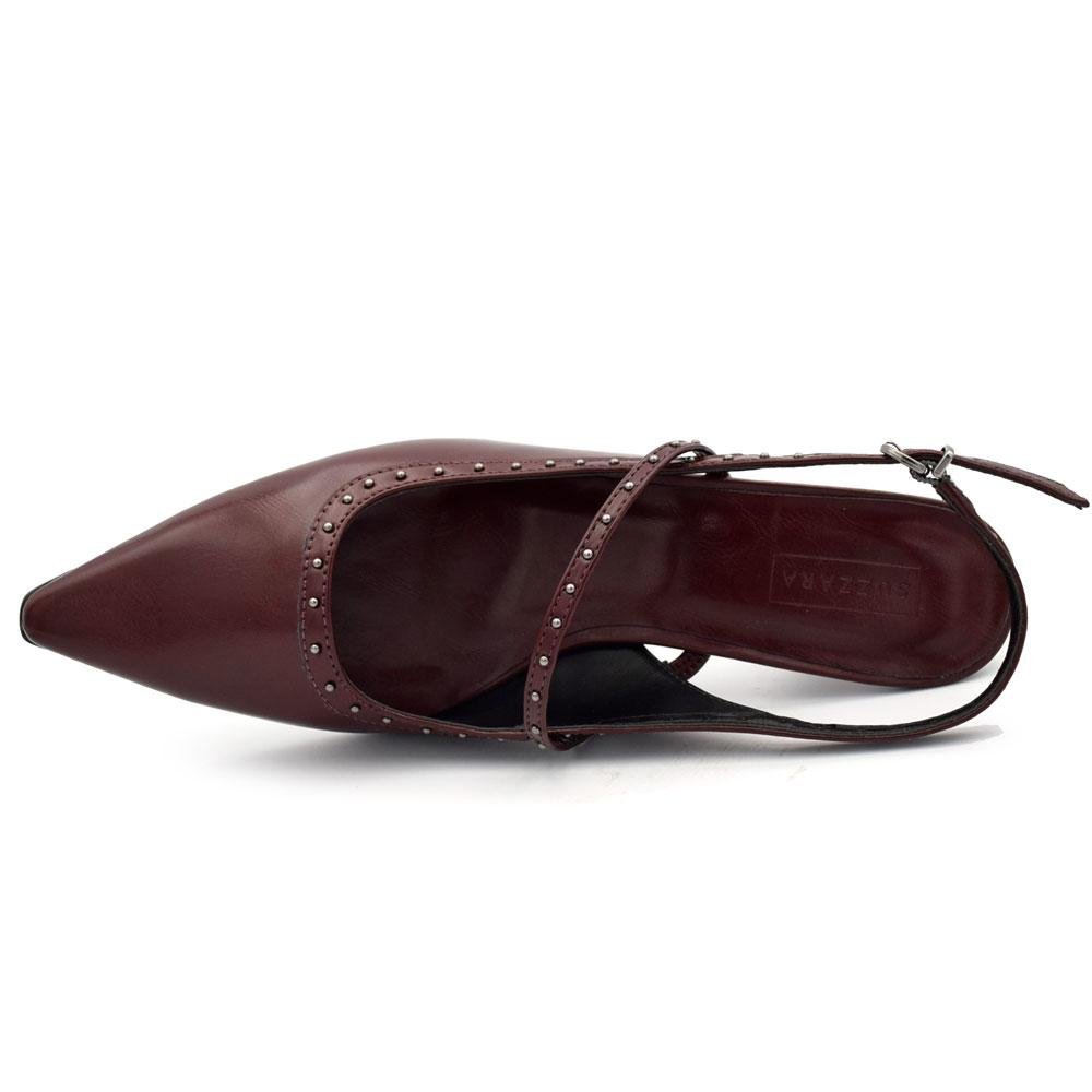 Scarpin Slingback Feminino Suzzara Vermelho 6