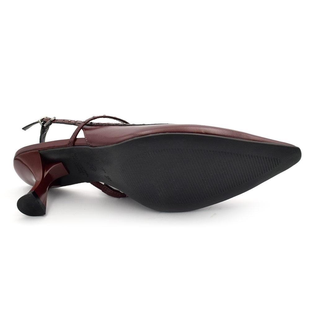 Scarpin Slingback Feminino Suzzara Vermelho 7