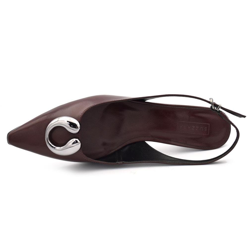 Scarpin Slingback Feminino Suzzara 4635-T12297 Vermelho 6
