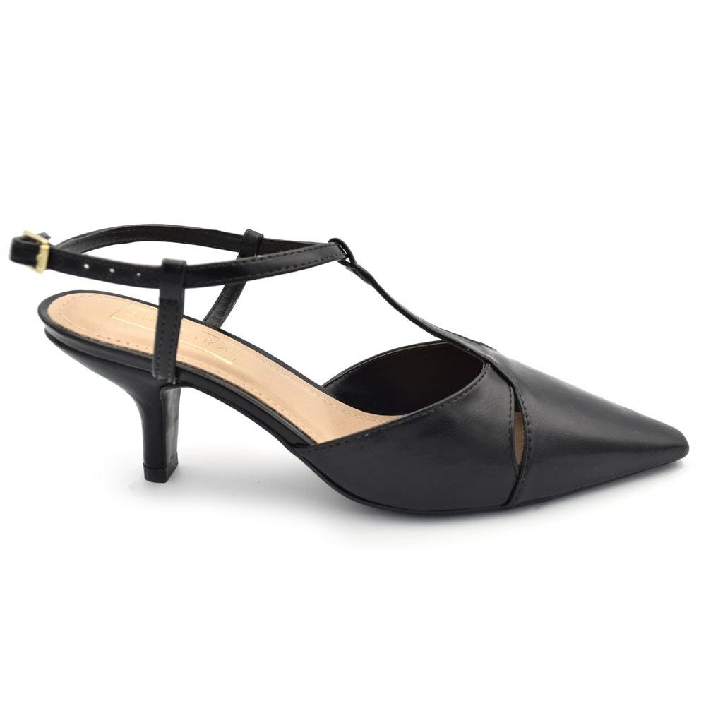 Scarpin Slingback Feminino Suzzara 6301-03 Preto 3