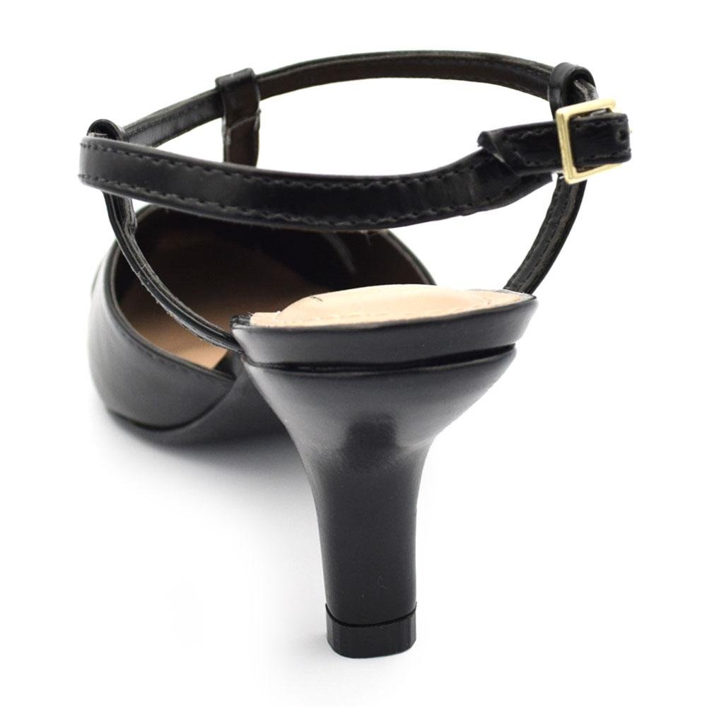 Scarpin Slingback Feminino Suzzara 6301-03 Preto 4