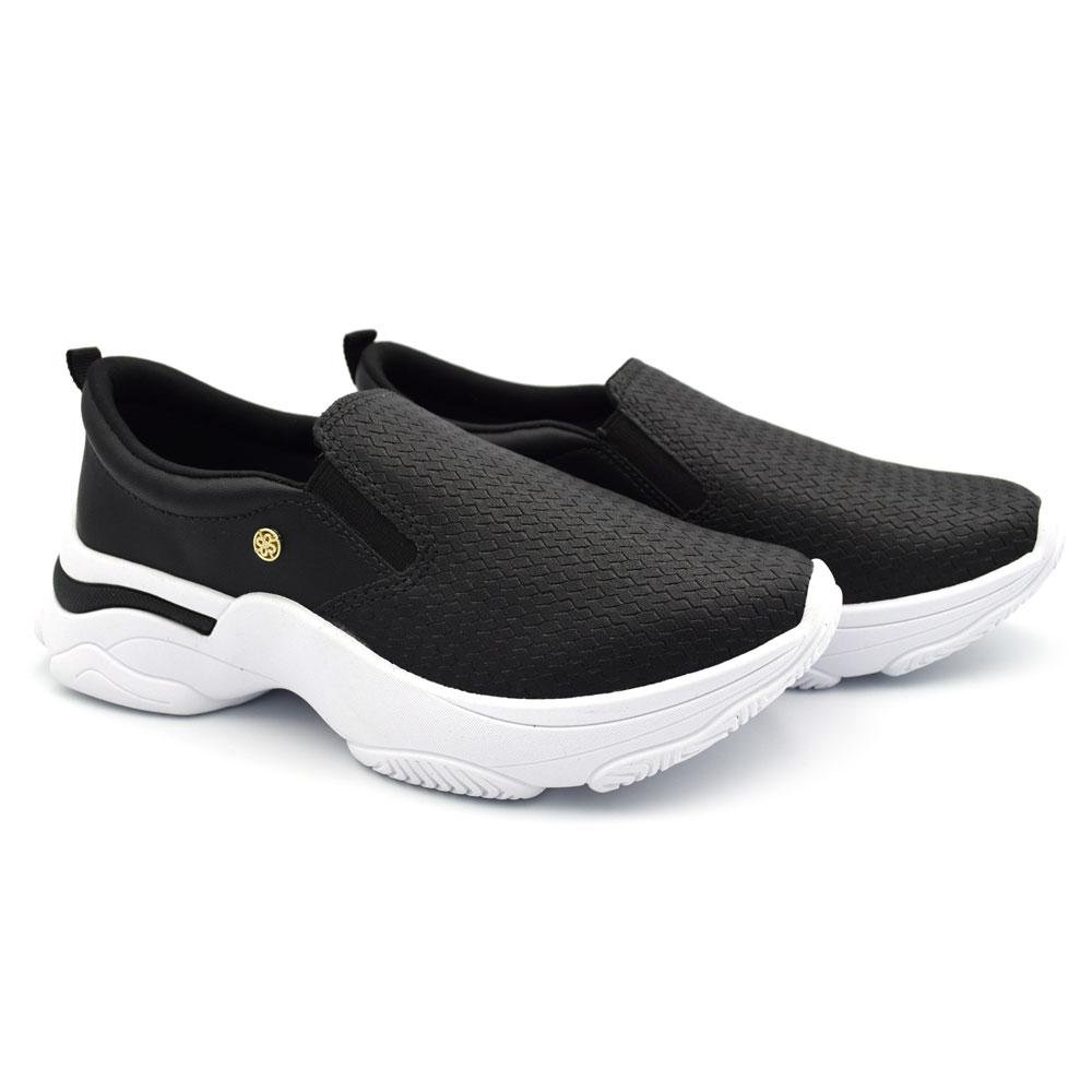 Tênis Slip On Feminino Ramarim 2674101 Preto 2