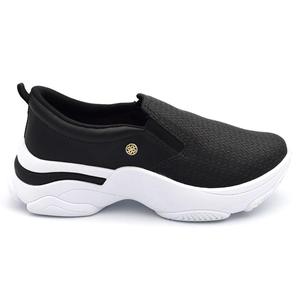 Tênis Slip On Feminino Ramarim 2674101 Preto 3
