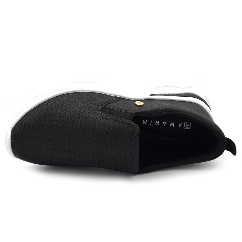Tênis Slip On Feminino Ramarim 2674101 Preto 6