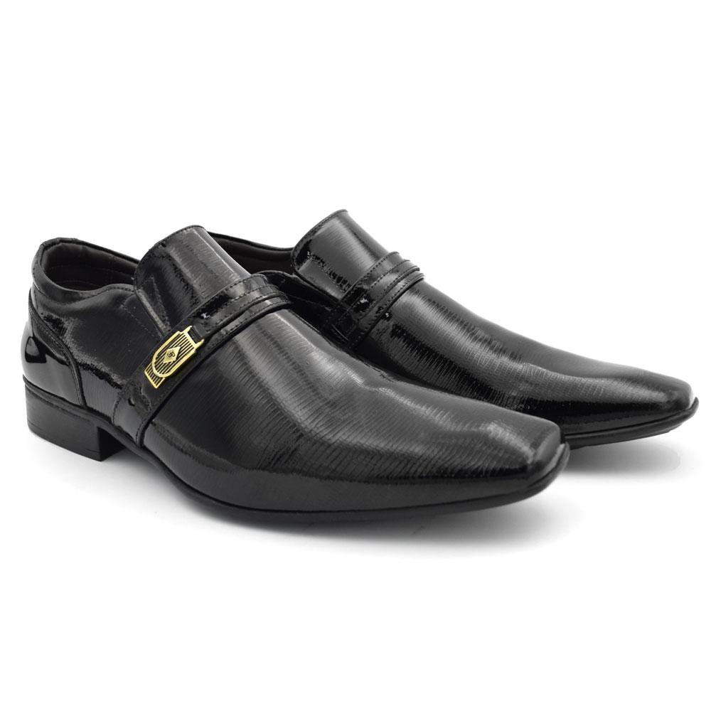 Sapato Social de Couro Masculino Jota Pe Air Phoenix Preto 2