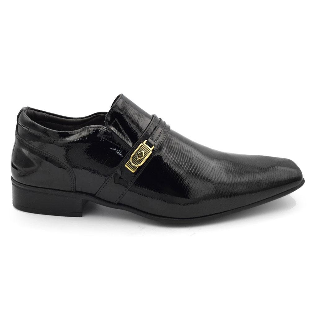 Sapato Social de Couro Masculino Jota Pe Air Phoenix Preto 3