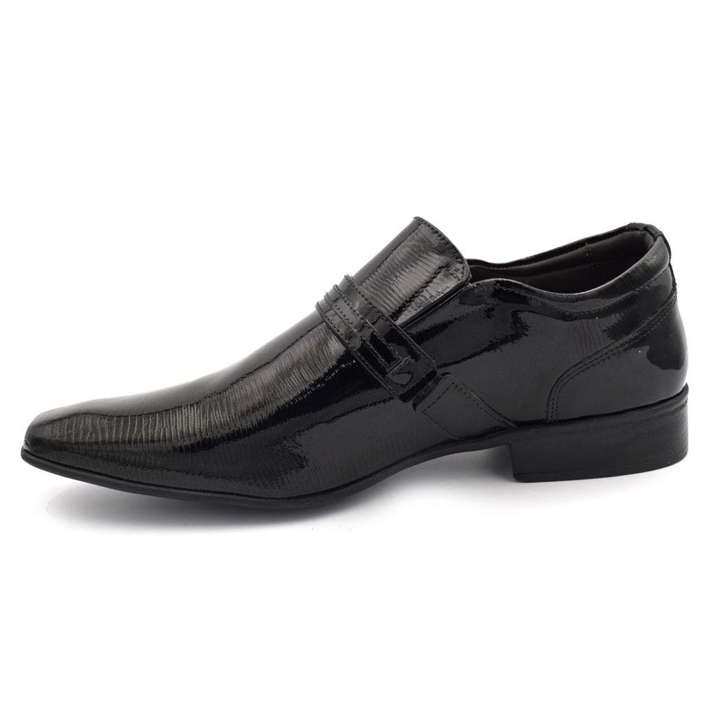 Sapato Social de Couro Masculino Jota Pe Air Phoenix Preto 5