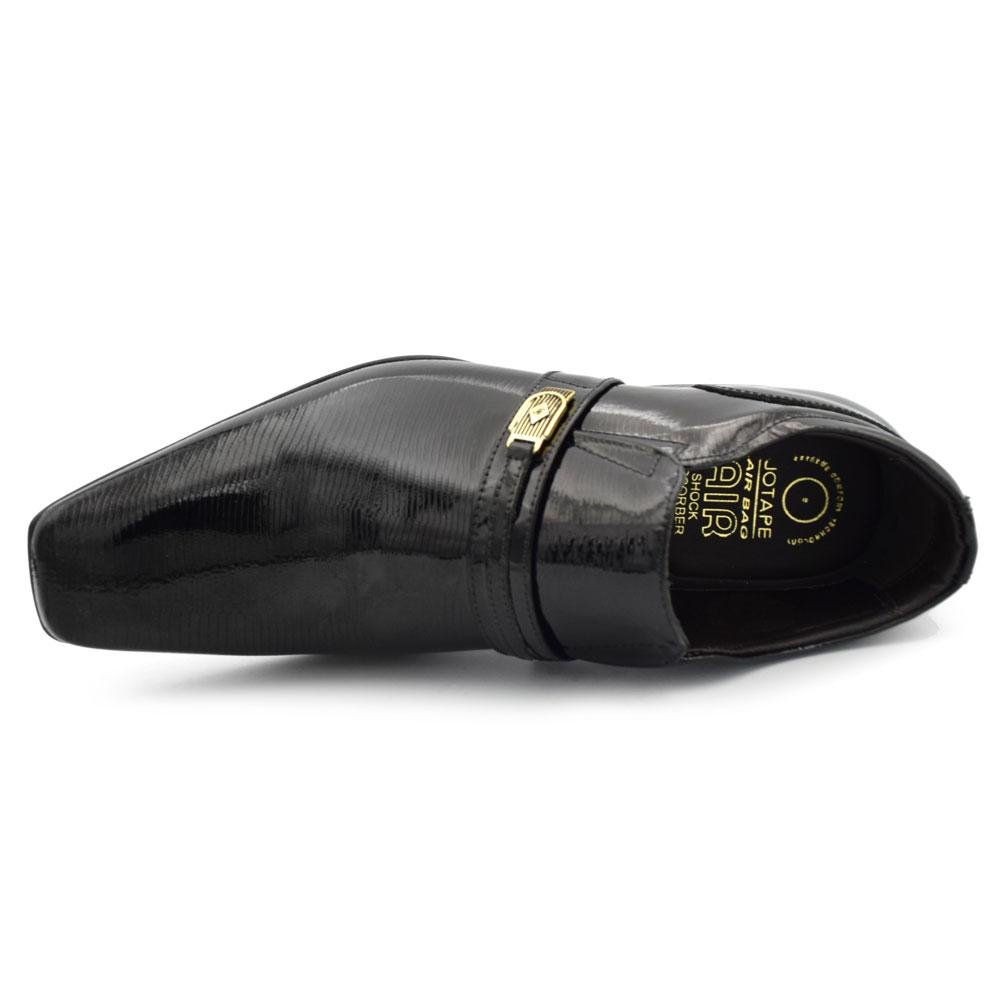 Sapato Social de Couro Masculino Jota Pe Air Phoenix Preto 6