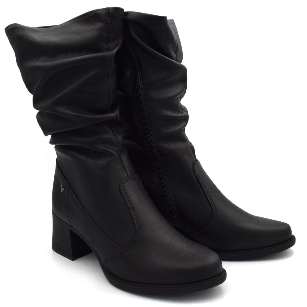 Bota de Cano Médio Feminina Mississipi Preto 2