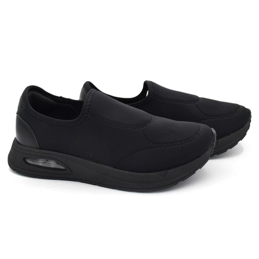 Tênis Slip On Feminino Comfortflex 2548401 Preto 2