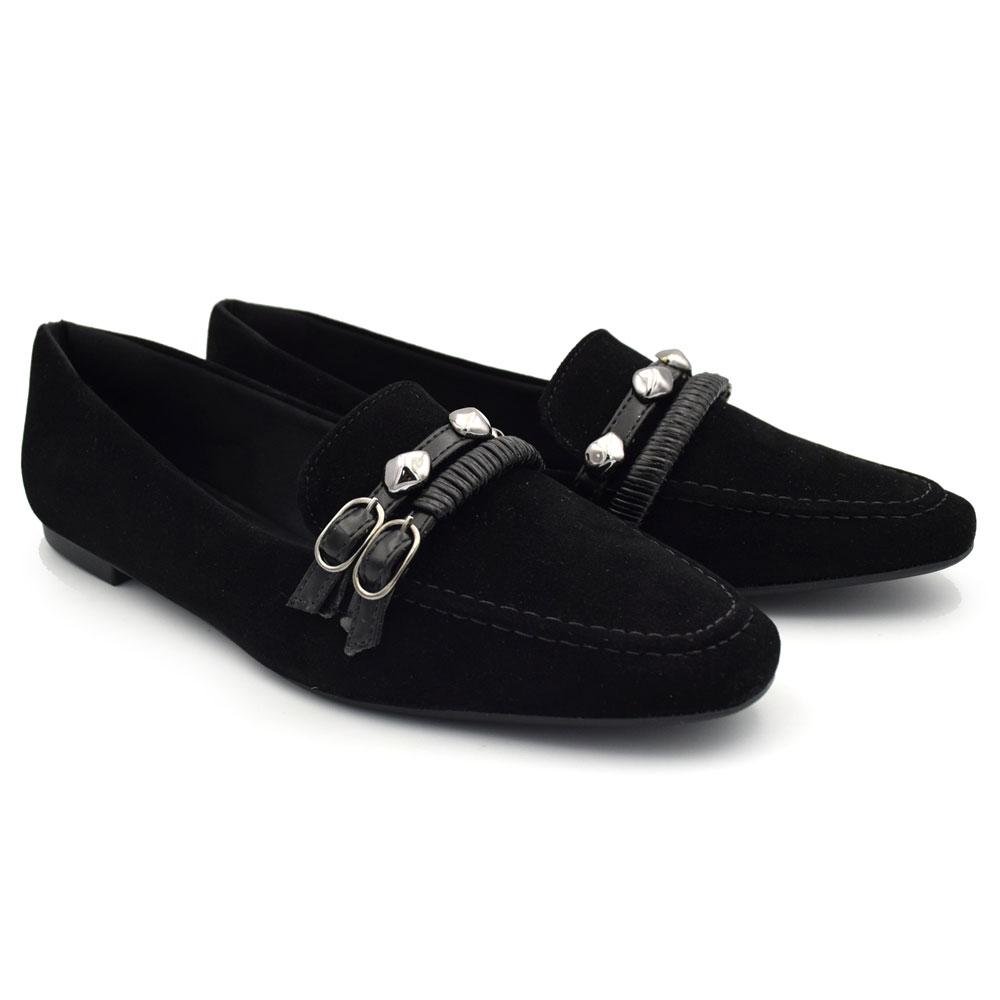 Mocassim Feminino Cazzualen  2262-4865 Preto 2