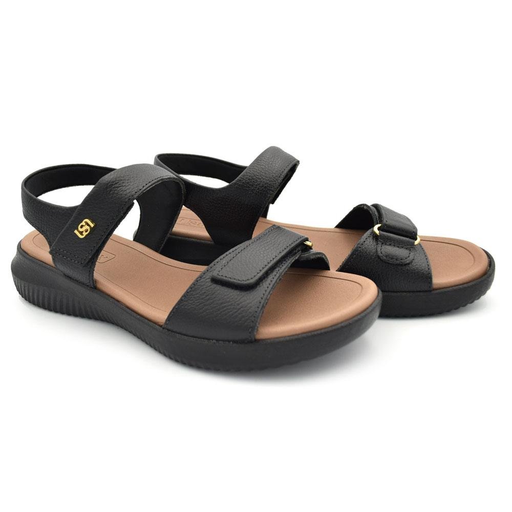Papete de Couro Feminina Usaflex Preto 2