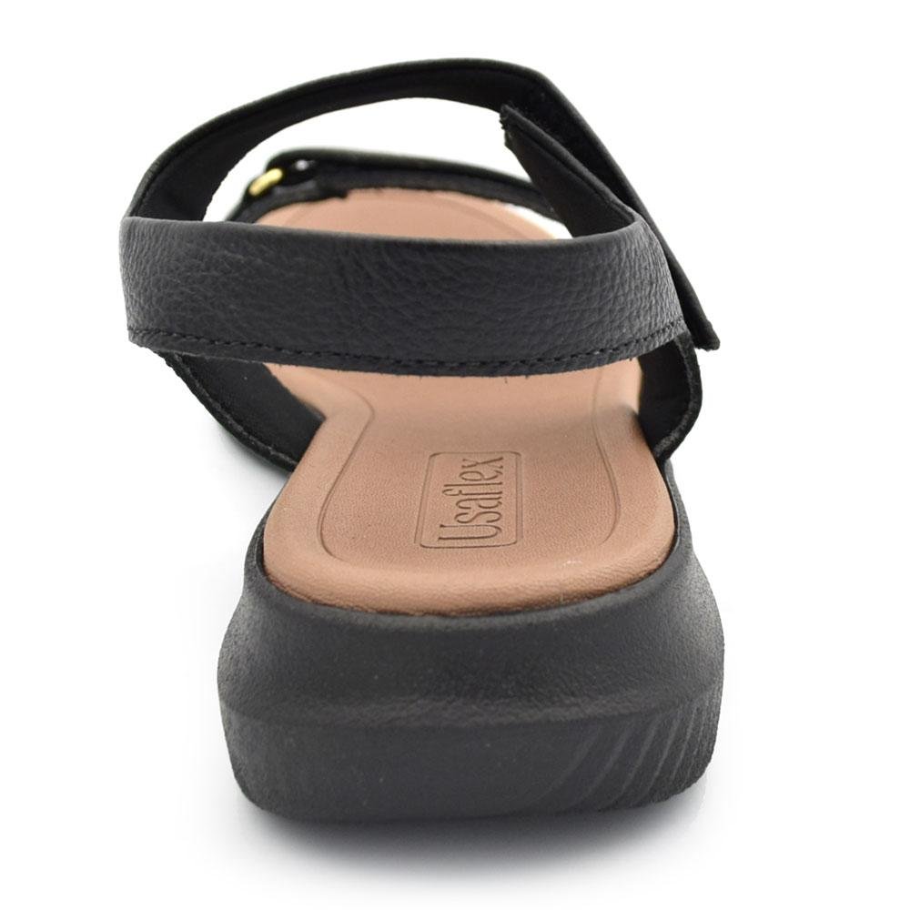 Papete de Couro Feminina Usaflex Preto 4