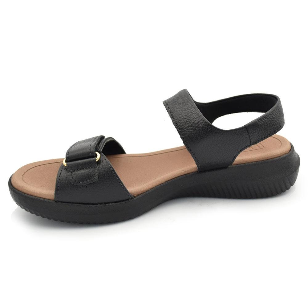 Papete de Couro Feminina Usaflex Preto 5