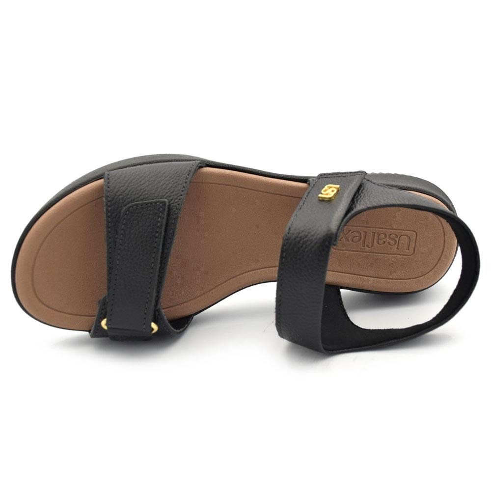 Papete de Couro Feminina Usaflex Preto 6