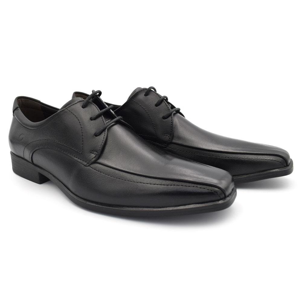 Sapato Social de Couro Masculino Democrata Unique Preto 2
