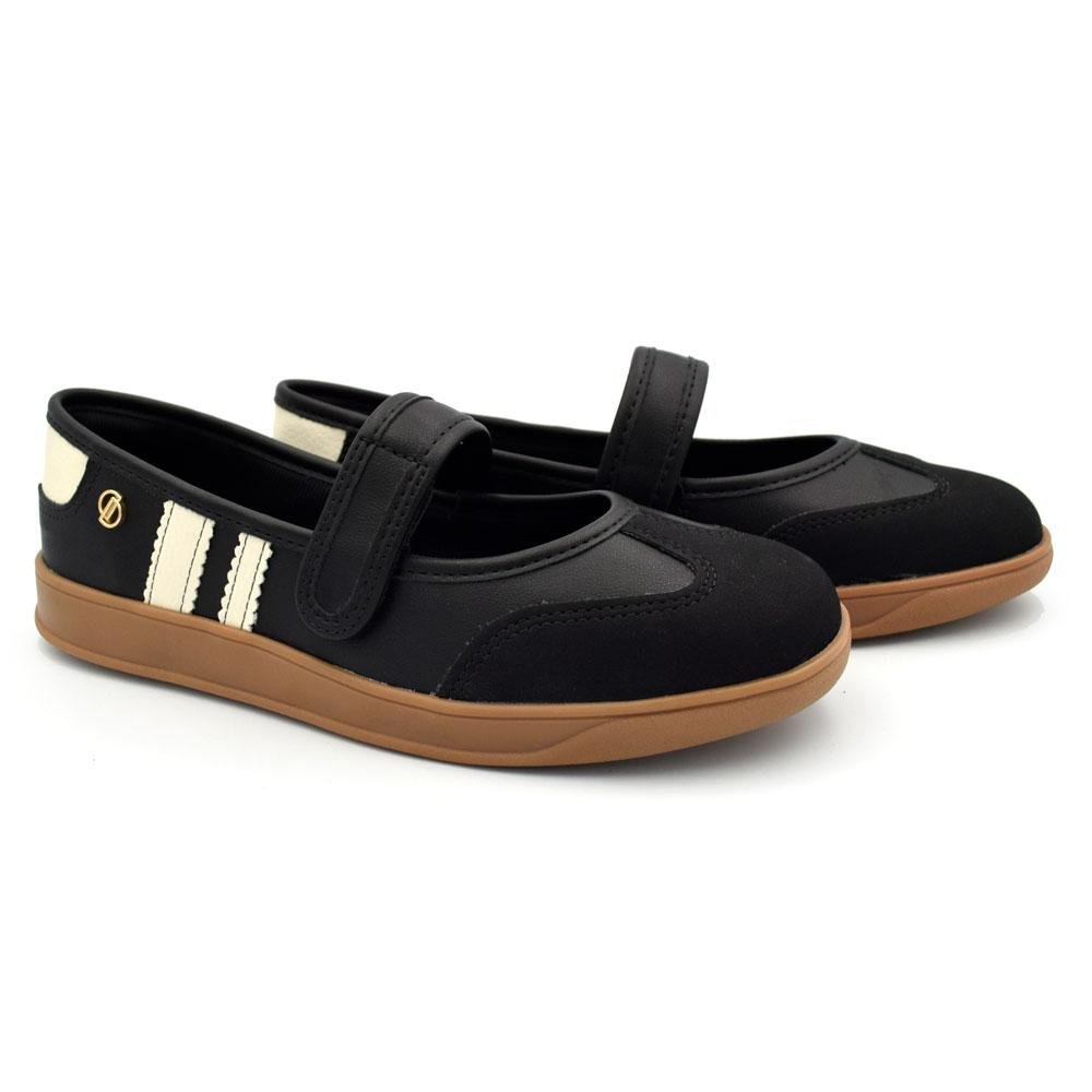 Tênis Casual Feminino Dakota D0842 Preto 2