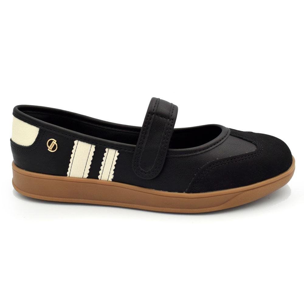 Tênis Casual Feminino Dakota D0842 Preto 3