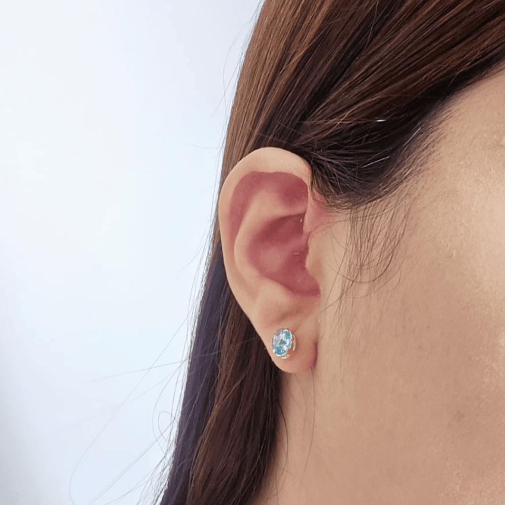 Conjunto Brinco e Colar Topazio banhado em ouro 18k Dourado 2