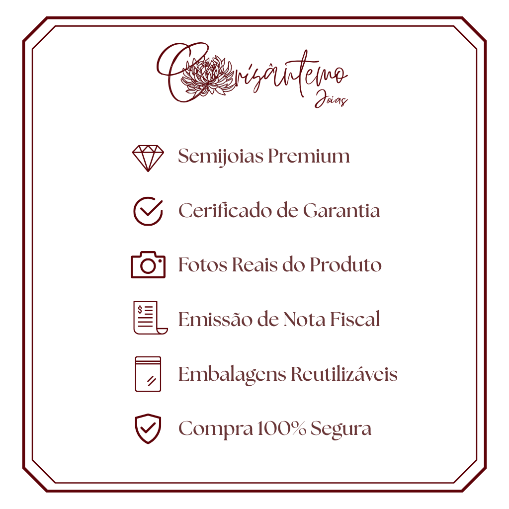 Bracelete Redondo Prego banhado em ouro 18k Crisântemo Joias Dourado 3