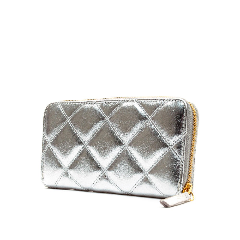 Carteira Linna Couro Prata Cecconello 2333-5 Prata 3