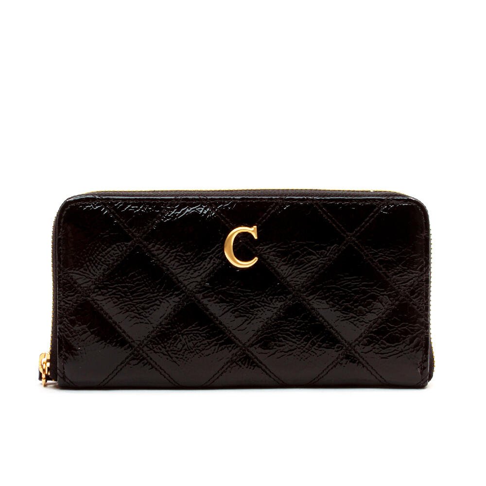 Carteira Linna Couro Preto Cecconello C2931-1