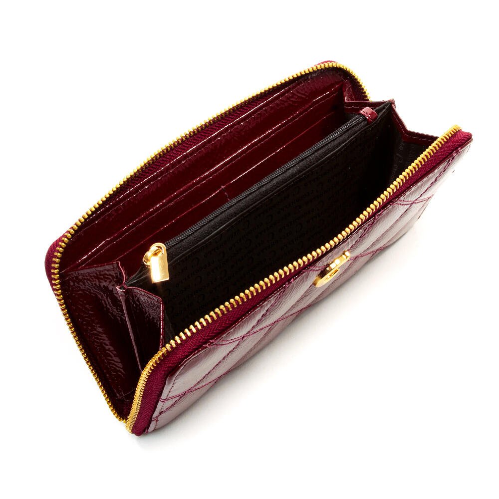 Carteira Linna Couro BordÔ Cecconello C2931-3 Bordô 4