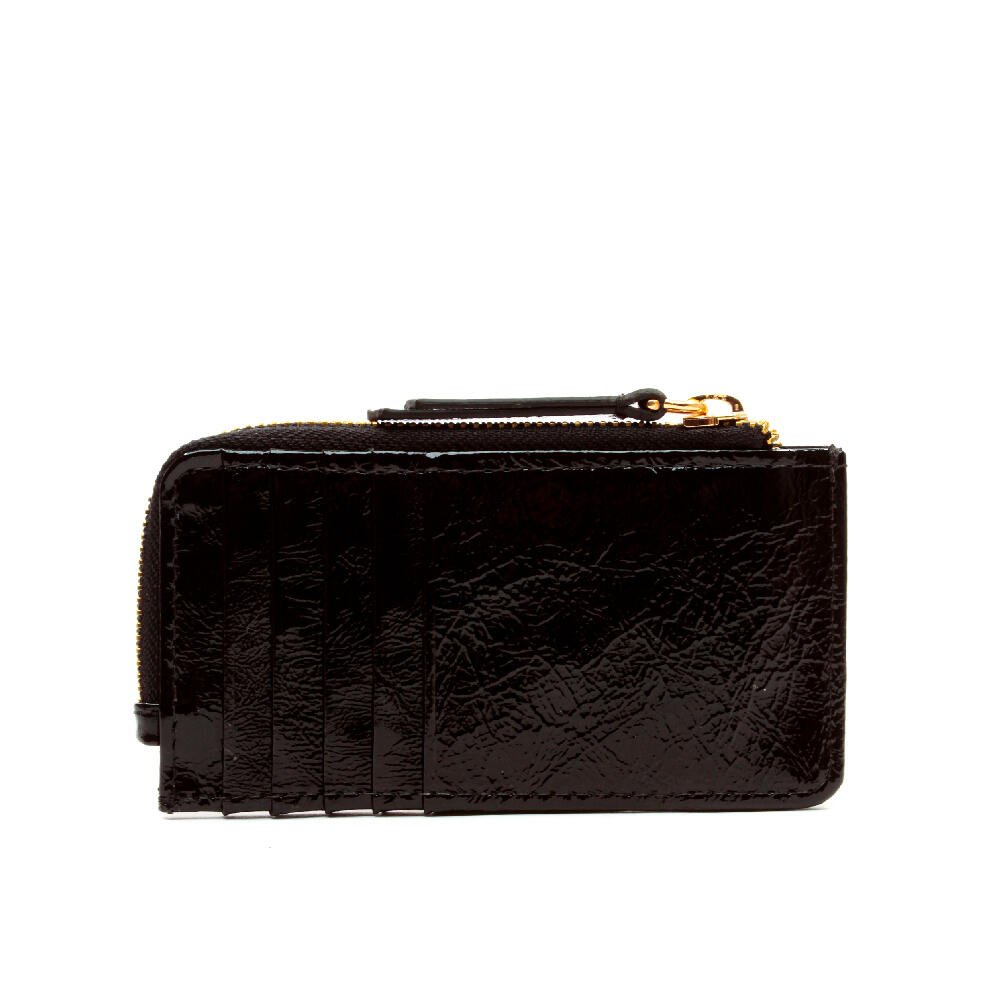 Porta CartÃo Anny Couro Preto Cecconello C2943-6 Preto 3