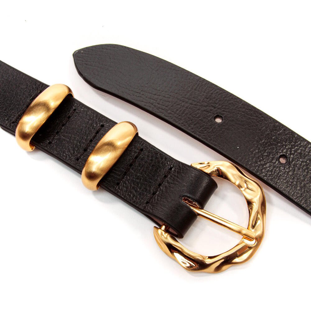 Cinto Amber Couro Preto Cecconello C2946-4 Preto 3