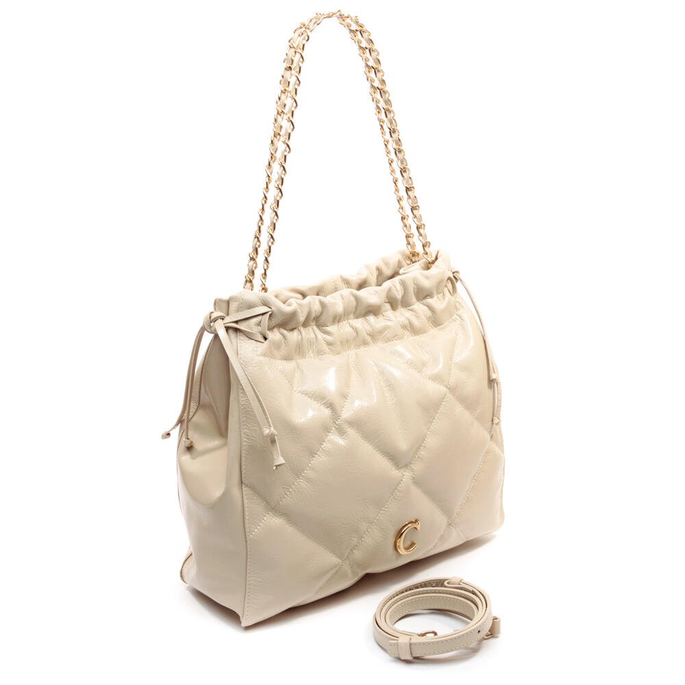 Bolsa Talia Couro Off White Cecconello C2927-5 Off White 5