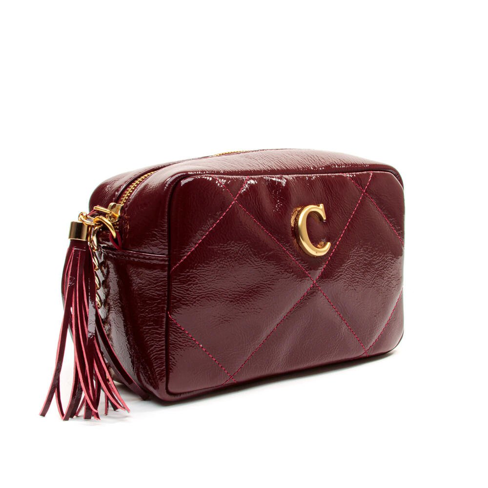 Bolsa Adelle Couro BordÔ Cecconello C2949-3 Bordô 3