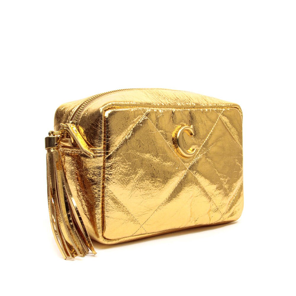 Bolsa Adelle Couro Ouro Cecconello C2949-6 Ouro 3