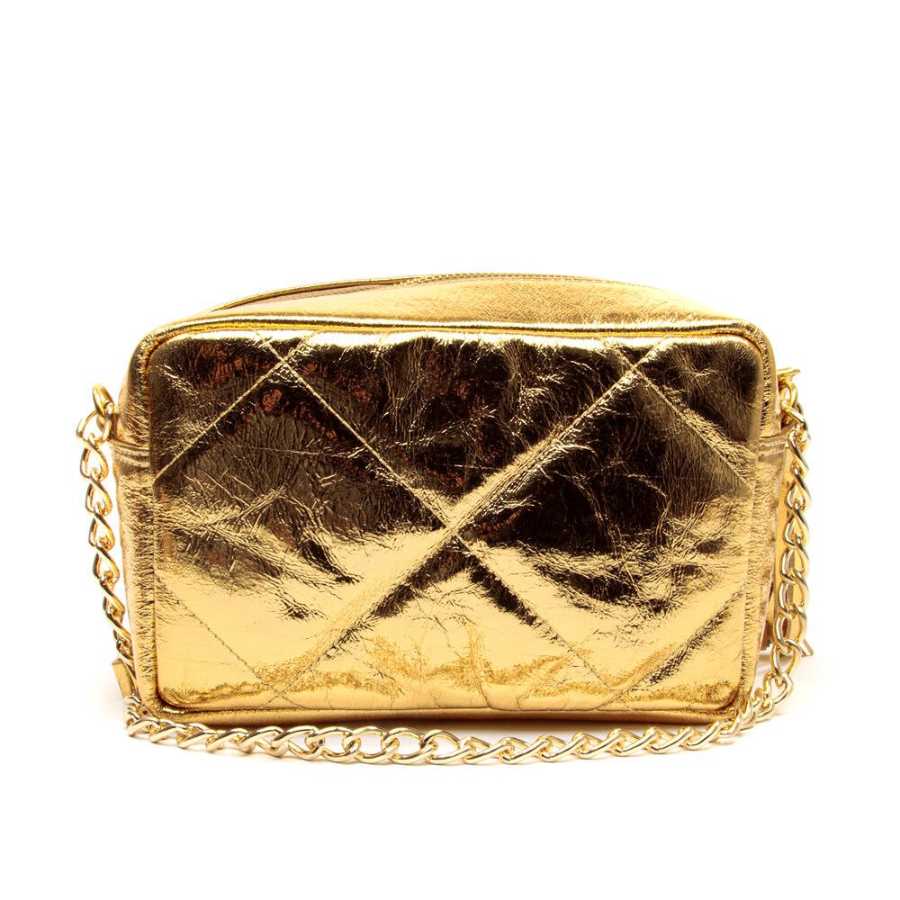 Bolsa Adelle Couro Ouro Cecconello C2949-6 Ouro 4