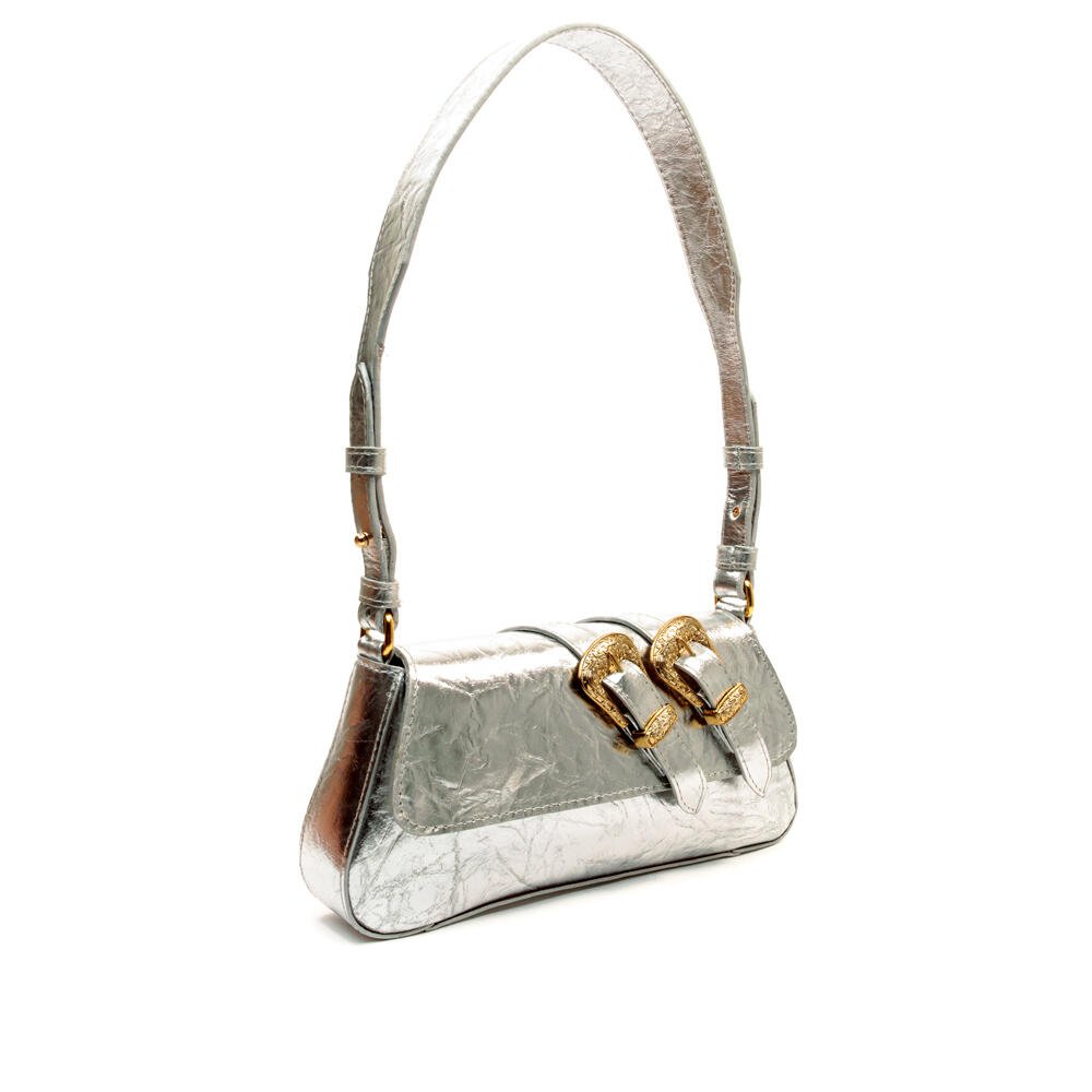 Bolsa Isabel Couro Prata Cecconello C2916-8 Prata 2