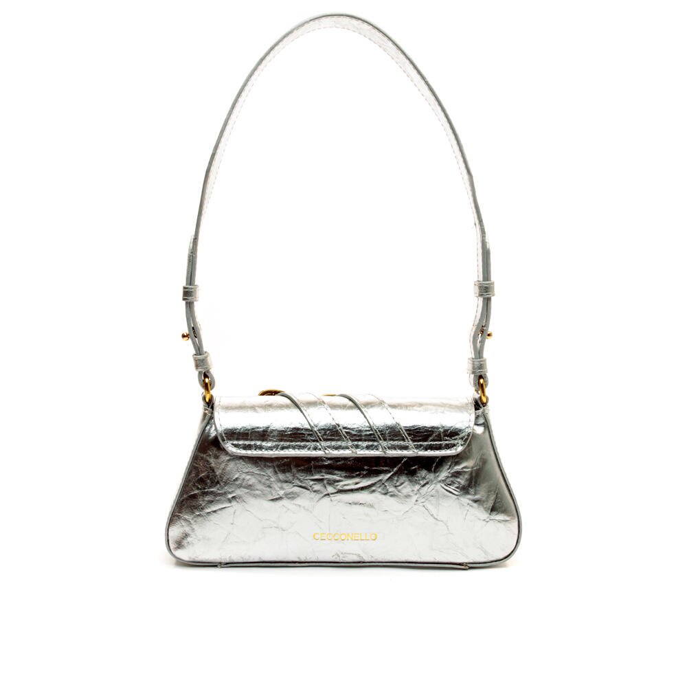 Bolsa Isabel Couro Prata Cecconello C2916-8 Prata 3