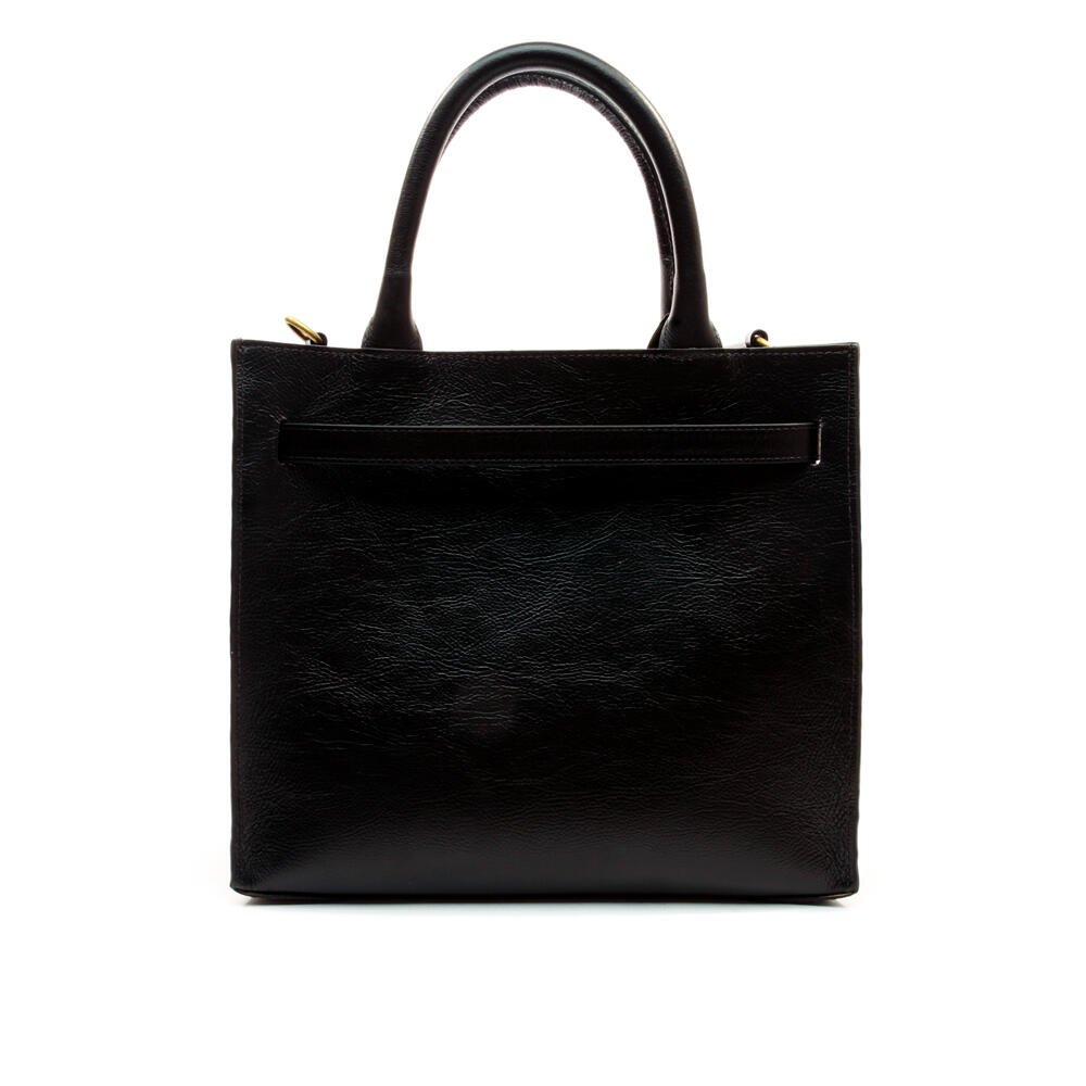 Bolsa Leona Couro Preto Cecconello C2918-4 Preto 4