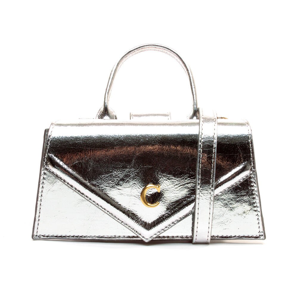 Bolsa Kim Couro Prata Cecconello C2932-10
