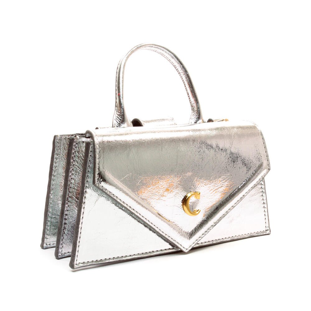 Bolsa Kim Couro Prata Cecconello C2932-10 Prata 2