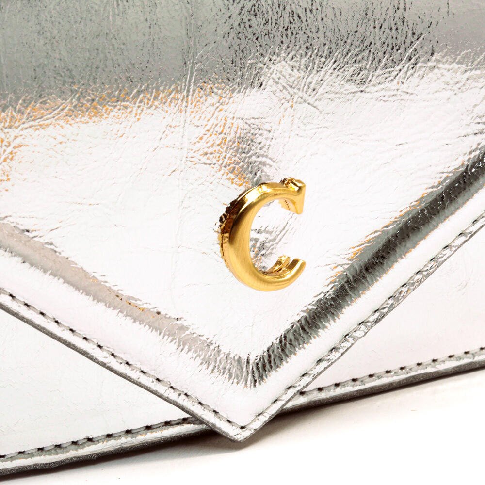 Bolsa Kim Couro Prata Cecconello C2932-10 Prata 5