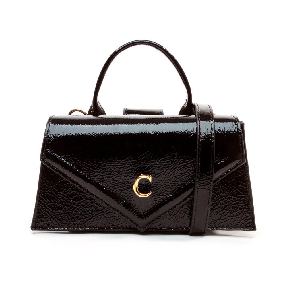Bolsa Kim Couro Preto Cecconello C2932-8