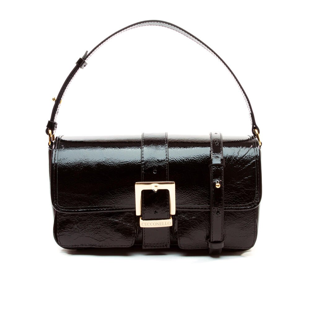 Bolsa Arya Couro Preto Cecconello C2906-6