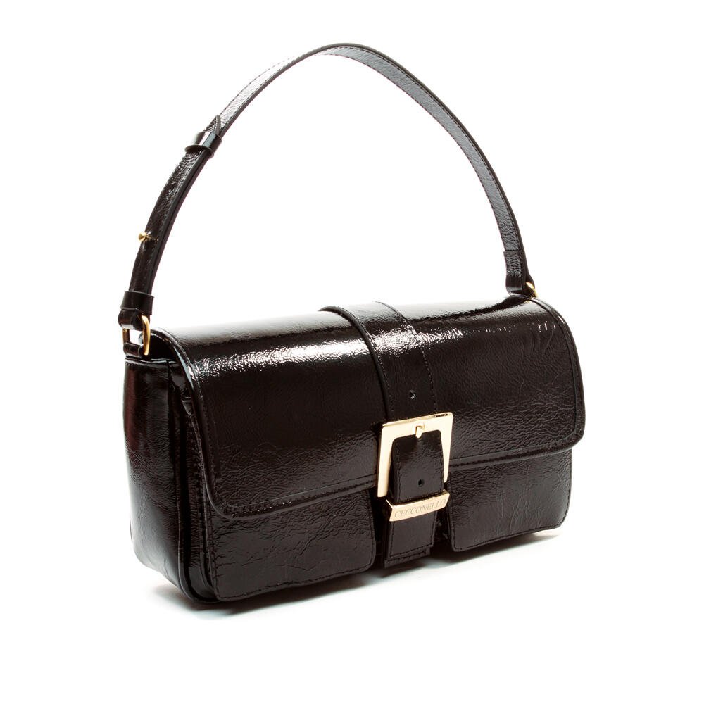 Bolsa Arya Couro Preto Cecconello C2906-6 Preto 2