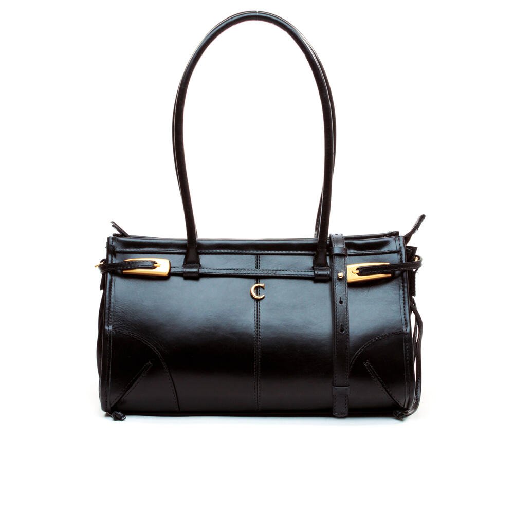 Bolsa Emma Couro Preto Cecconello C2910-4